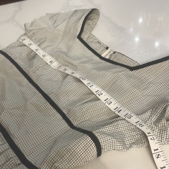 Vintage 1950s Betty Lane Striped Chiffon Dress - Picture 8 of 11